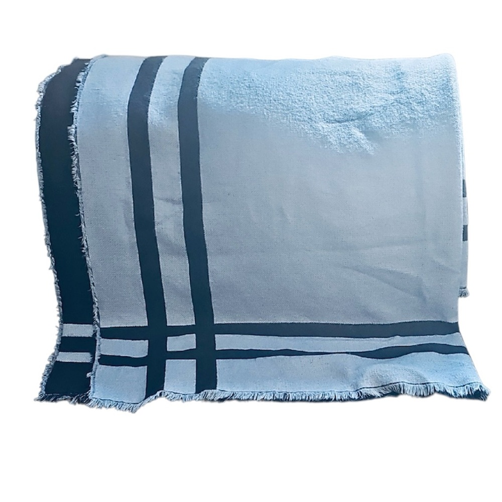 💚 Kate Spade Striped Throw Blanket
